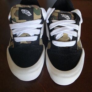 Vans Kids Black and Camouflage Sneakers